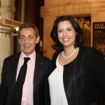 Hayette Hamidi avec Nicolas Sarkozy. D. R.